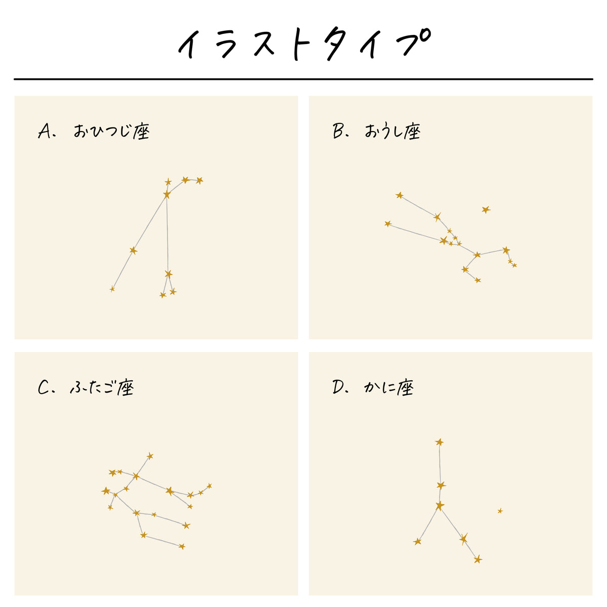 ポリエステル巾着〔33 星座〕