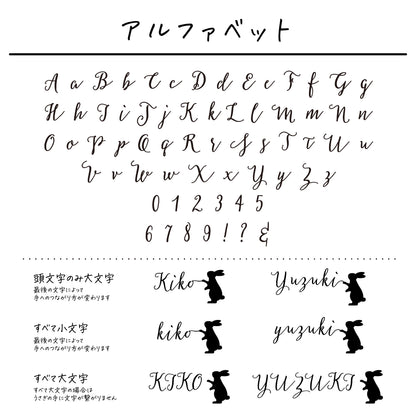 名入れ無料 ネームコーム〔05 ラビット 〕｜名前入り 木製コーム うさぎ 出産祝い 誕生日 ギフト 画像4