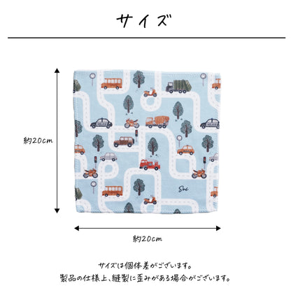 名入れ無料 タオルハンカチ〔13 くるま 〕｜名前入り 出産祝い ギフト 画像2